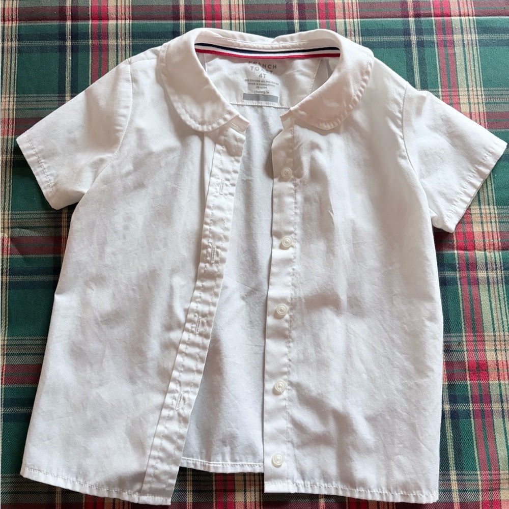 French Toast Kids White Button Down Shirt